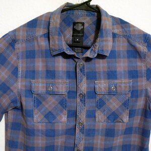 Harley Davidson Shirt Mens Medium Short Sleeve Button Motorcycle Mechanic